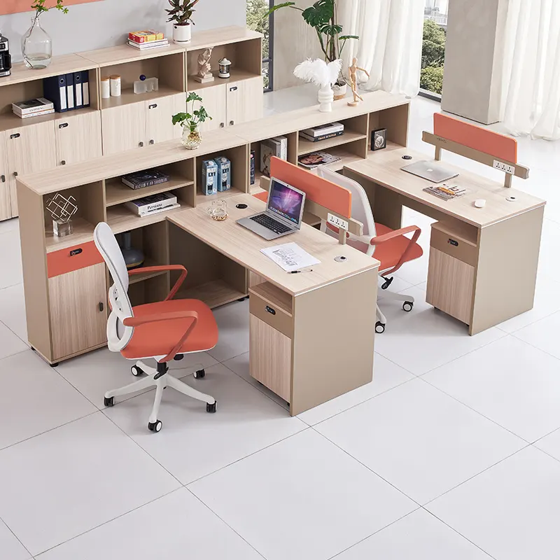 Multi-functional office desk separator furniture workstation desk office 2 set