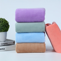 Ensemble de serviettes de bain en microfibre de haute qualité doux solide ananas corail polaire absorbant visage essuie-mains pour la technique tricotée à la maison