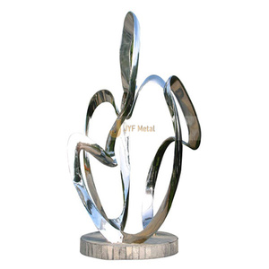 Sculpture lumineuse Art Déco M115 en acier inoxydable, durable, étanche et multifonctionnelle, à poser au sol pour l'extérieur, pour l'art paysager nocturne - Product Image 6