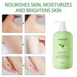 Crème cosmétique halal naturelle et biologique, meilleure crème hydratante, éclaircissante, rafraîchissante et lissante, lotion pour le corps au thé vert - Product Image 6
