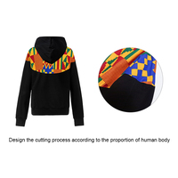 Sweat-shirt à capuche grande taille pour hommes, vêtement d'hiver personnalisé 100% coton, imprimé africain, modèle chaton, vente en gros, 2020