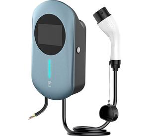 Nouvelle borne de recharge murale pour véhicules électriques AC 7kW 22kW Type 2 avec écran LED, certification IP55 CE - Product Image 1