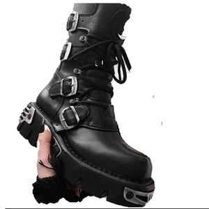 Botas Chelsea de Cuero Estilo Británico para Hombre, Invierno 2023, Botas Vintage de Caballero, Zapatos Unisex para Hombre, Tallas Grandes - Product Image 2