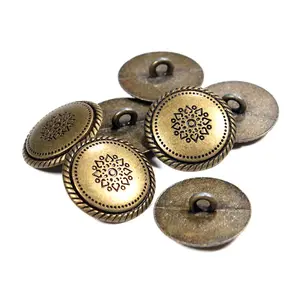 Wholesale civil war metal shank button brass metal buttons for uniform coat jacket