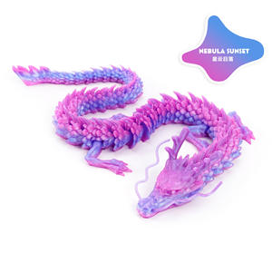 Juguete Antiestrés Divertido de Dragón Chino Impreso en 3D de 30 cm, Multicolor, Personalizado, Regalo de Fiesta, Juguete Educativo - Product Image 3