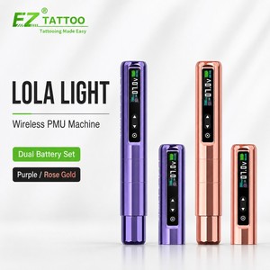 Máquina PMU Inalámbrica EZ <span class=keywords><strong>Lola</strong></span> Light con Trazo de 2.8mm, Set de Doble Batería, Modo de Puntos de 10 Niveles, <span class=keywords><strong>Pluma</strong></span> de Maquillaje Permanente para Cejas y Labios - Product Image 1