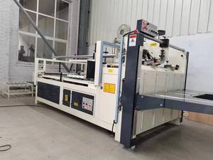 Semi Automatic <b>Folder</b> Gluer Machine Semi-auto Corrugated Box Making Carton Folding Gluing Machine - Product Image 1