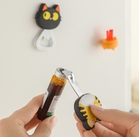 Flaschenöffner in Cartoon-Form - Kühlschrankmagnet Snack-Verschlussklammer - Tragbarer Magnetischer Flaschenöffner für den Haushalt