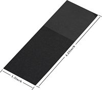 Bandes de serviettes jetables à prix avantageux, auto-adhésives, en papier noir, anneaux de serviettes, enveloppes de serviettes, décoration de table de fête, résistantes à la déchirure