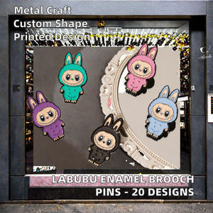 Labu 20 Ontwerpt Metalen Emaille Kraag Broche Spelden Schattige Logo Badge Hoed Broche Door Zwart Vernikkelen - Product Image 2