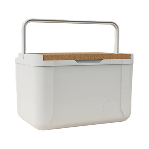 Tutup kotak pendingin kayu padat terisolasi 14L untuk kesejahteraan perusahaan luar ruangan mobil penyimpanan makanan Festival Musim Semi makanan berpendingin - Product Image 2