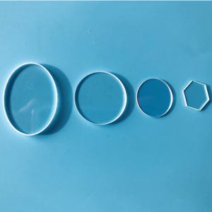 Lente de vidro de safira óptica, janela oval, de cristal de safira, lente para sensor - Product Image 1