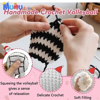 Poupée Amigurumi de volley-ball au crochet faite à la main, personnalisée, en gros, pour la remise des diplômes, soirée de fin d'année, cadeau d'équipe pour adolescentes, fournitures de boutique