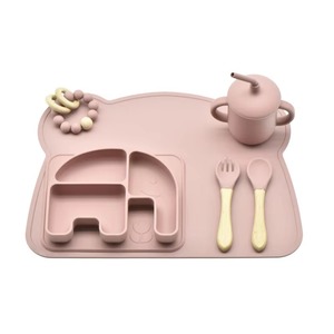 Productos de Tendencia 2026, Novedades, Plato de Silicona con Ventosa para Bebé, Vajilla, Juego de Alimentación de Silicona Suave para Bebé - Product Image 1