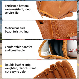 Prezzo di fabbrica guanti da Baseball per adulti e bambini PU guanto del lanciatore Logo personalizzato - Product Image 5