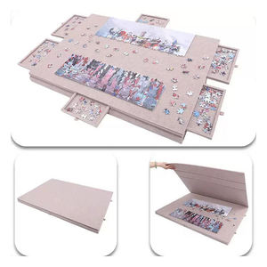 Nouvelle table de <span class=keywords><strong>puzzle</strong></span> portable en feutre pour enfants, <span class=keywords><strong>puzzle</strong></span> de 1000 pièces, tapis de <span class=keywords><strong>puzzle</strong></span> non tissé avec 6 tiroirs, portable - Product Image 6