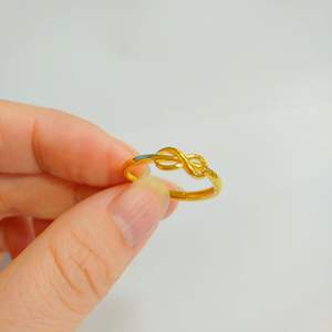 Aleación de cobre 18K Oro Herakles Nudo Doble Nudo Brazalete <span class=keywords><strong>simple</strong></span> Brazalete Regalo del día de San Valentín - Product Image 3