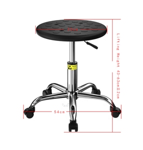 Tabouret pivotant antistatique ESD de haute qualité avec assise texturée en PU et pieds fixes, <span class=keywords><strong>chaise</strong></span> de laboratoire pour la biologie, l'industrie pharmaceutique et l'ameublement <span class=keywords><strong>d</strong></span>'atelier - Product Image 6