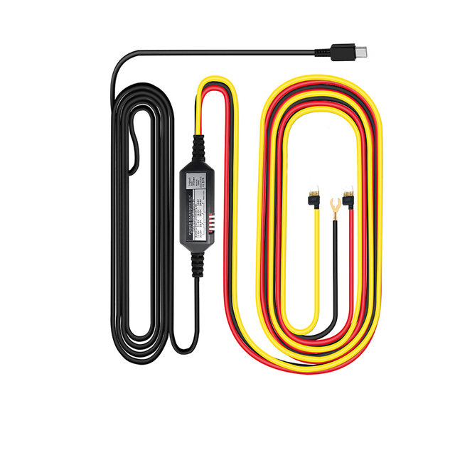 Smart 4 Settings Low Voltage Protection 5V Parking Guard Charger Adapter Type-C 3 Lead ACC Hardwire Kit Dash Cam