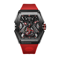 Jam Tangan Pria Anti Air, Jam Tangan Pria, Olahraga, Anti Air, Otomatis, Mekanis, Skeleton Square