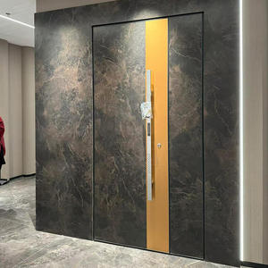 Panneau mural flottant moderne en aluminium Système secret coulissant invisible pour <span class=keywords><strong>chambre</strong></span> à coucher Portes intérieures cachées en bois massif - Product Image 3