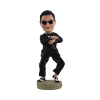 Simulation 3D en résine personnalisée de la version populaire coréenne Q Oncle modélisation design bobble head mini statue souvenir décoration de bureau