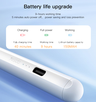 Stylet capacitif actif en alliage d'aluminium ST07, stylo numérique avec 12 heures d'autonomie de la batterie, technologie de détection active