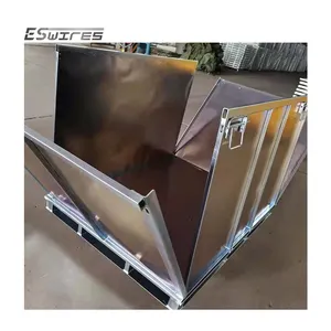 Stackable Metal Storage Pallet Box Container And Accept Customized