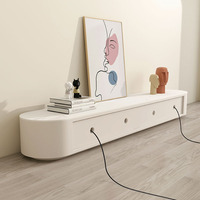 Meubles de salon modernes, table basse et meuble TV en ardoise blanche, ensemble de meubles TV de luxe pour la maison, l'appartement, la villa