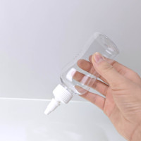 Bouteille à presser transparente en plastique de 120 ml avec bouchon à vis et bec verseur pour huiles essentielles, écologique, vente en gros