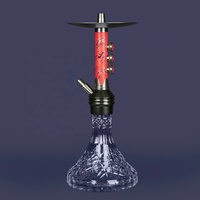 Conception spéciale unique en aluminium narguilé Shisha européenne moyenne fumer complet Chicha vente en gros pour logo personnalisé Hukkah