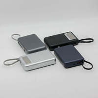 Batterie externe pour ordinateur portable PD 100W à charge rapide, 20000mAh, grande capacité, ABS, câble intégré, affichage numérique, alimentation portable