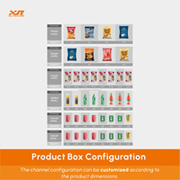 Distributeur automatique de snacks et de boissons XY Simple avec écran tactile de 22 pouces, SDK, en acier inoxydable, gestion basée sur le cloud, pour utilisation dans les centres commerciaux