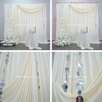 Décor de mariage élégant personnalisé en tissu crème champagne de luxe pour hôtel, douche nuptiale, demande en mariage privée, accessoires de décoration