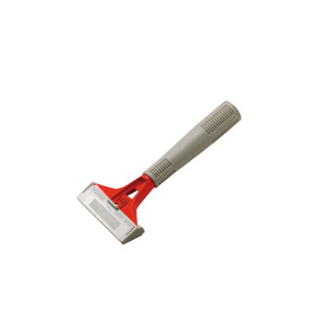 Grattoir à sol avec lame en acier inoxydable, manche en plastique, outil de nettoyage durable pour l'élimination des joints et des adhésifs - Product Image 1