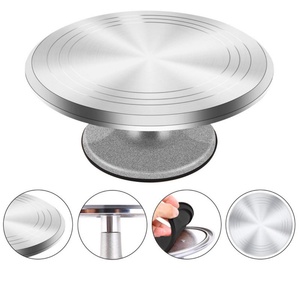 Venta Directa de Fábrica: Plato Giratorio Redondo para Pasteles de 12 Pulgadas con Base de Silicona Antideslizante, Herramienta para Repostería - Product Image 1