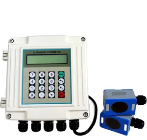 Fixed dn80 rs485 pulse output modbus 24vdc 220VAC Power Supply water flow meter DN150 DN200 fuel oil ultrasonic flow meters