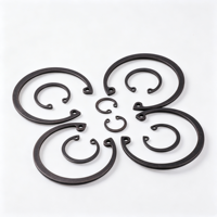 High Precision Carbon Steel Internal Circlip C Type Hole Retaining Ring Black Oxide Heat Treatment