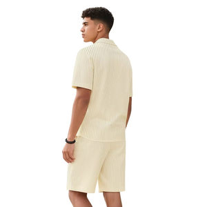 Ensemble décontracté rayé d'été pour hommes – Confortable et de haute qualité – Vente en gros - Product Image 3