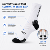 Chaussettes de cyclisme mi-mollet Sky, chaussettes de vélo chaudes unisexes pour l'automne et l'hiver, pour le vélo de route et le VTT en extérieur