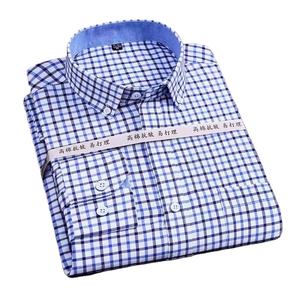 Camisa de Lujo para <span class=keywords><strong>Hombre</strong></span>, Camisa <span class=keywords><strong>Oxford</strong></span> de Algodón de Manga Larga a Cuadros y Rayas, <span class=keywords><strong>Camisas</strong></span> de Oficina para Negocios, Corte Ajustado Informal, Precio al por Mayor - Product Image 2