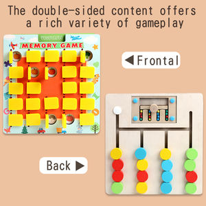 Flip to Win <span class=keywords><strong>Jeux</strong></span> <span class=keywords><strong>de</strong></span> <span class=keywords><strong>société</strong></span> en bois Essentiels pour les voyages en voiture Jouets Jeu <span class=keywords><strong>de</strong></span> mémoire pour enfants <span class=keywords><strong>de</strong></span> 4 à 8 ans - Product Image 5