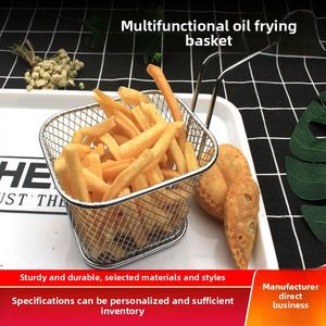 Égouttoir et passoire en acier inoxydable pour évier de cuisine, mini panier à frites en maille, ustensile de cuisine domestique pour frites et aliments - Product Image 3