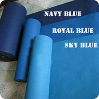 Royal Blue Aisle Runner pour les mariages de fête Cérémonie Banquet Tapis Runner Tapis de piste en velours avec ruban adhésif