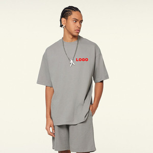 เสื้อยืด100% ผ้าฝ้ายแท้สำหรับผู้ชายเสื้อยืดปักโลโก้ขนาดพิเศษ - Product Image 2