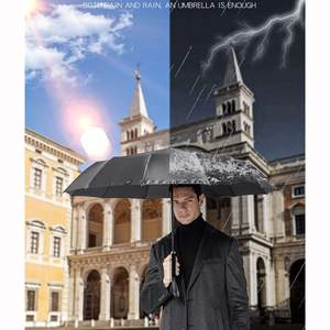 Vente en gros ODM <span class=keywords><strong>Parapluie</strong></span> automatique <span class=keywords><strong>Parapluie</strong></span> <span class=keywords><strong>inversé</strong></span> coupe-vent de couleur unie avec boucle en anneau renforcée - Product Image 6