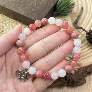 Bracelet naturel en perles de verre colorées, pierre anti-anxiété, service de bijouterie sur mesure pour les grossistes, emballage anti-ternissement - Product Image 2