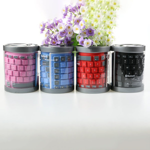 Xách tay siêu mỏng Silicone có thể gập lại uốn cong Bàn phím không dây curvilinear mềm PVC không thấm nước máy tính xách tay bàn im lặng bàn phím - Product Image 2