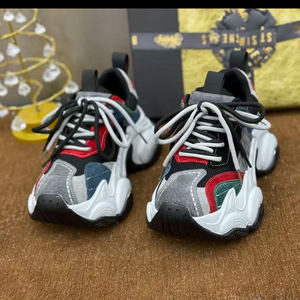 <span class=keywords><strong>Zapatillas</strong></span> de plataforma para <span class=keywords><strong>mujer</strong></span> al por mayor, estilo retro con bloques de color, con <span class=keywords><strong>cordones</strong></span>, transpirables, informales, que aumentan la altura, para primavera y streetwear. - Product Image 3