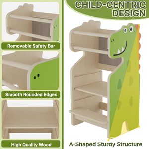Taburete de madera para niños, estilo minimalista moderno, para el hogar, cocina, lavabo de bebé, taburete para escalar, escalones de madera maciza, aprendizaje - Product Image 3